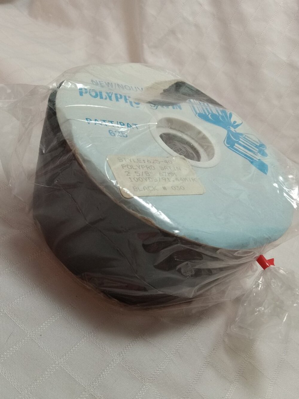 50 m Black vintage polypropylene with a satin finish (waterproof).